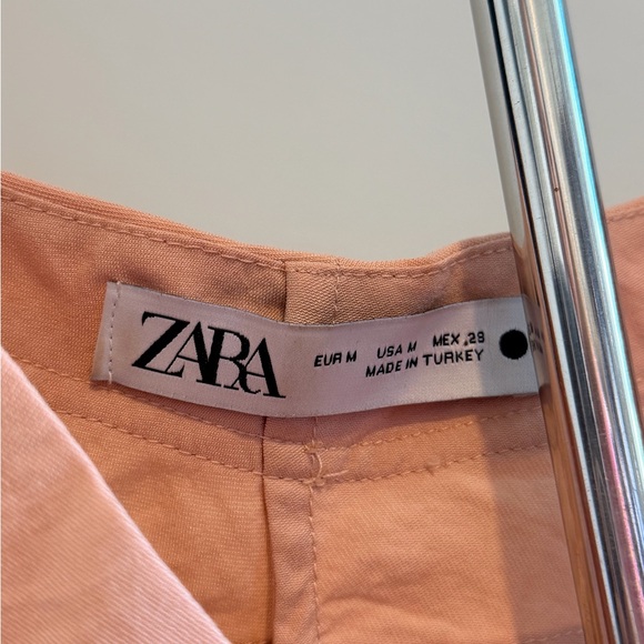 Zara Coral V-Neck Blouse - Size Medium - Picture 4 of 4